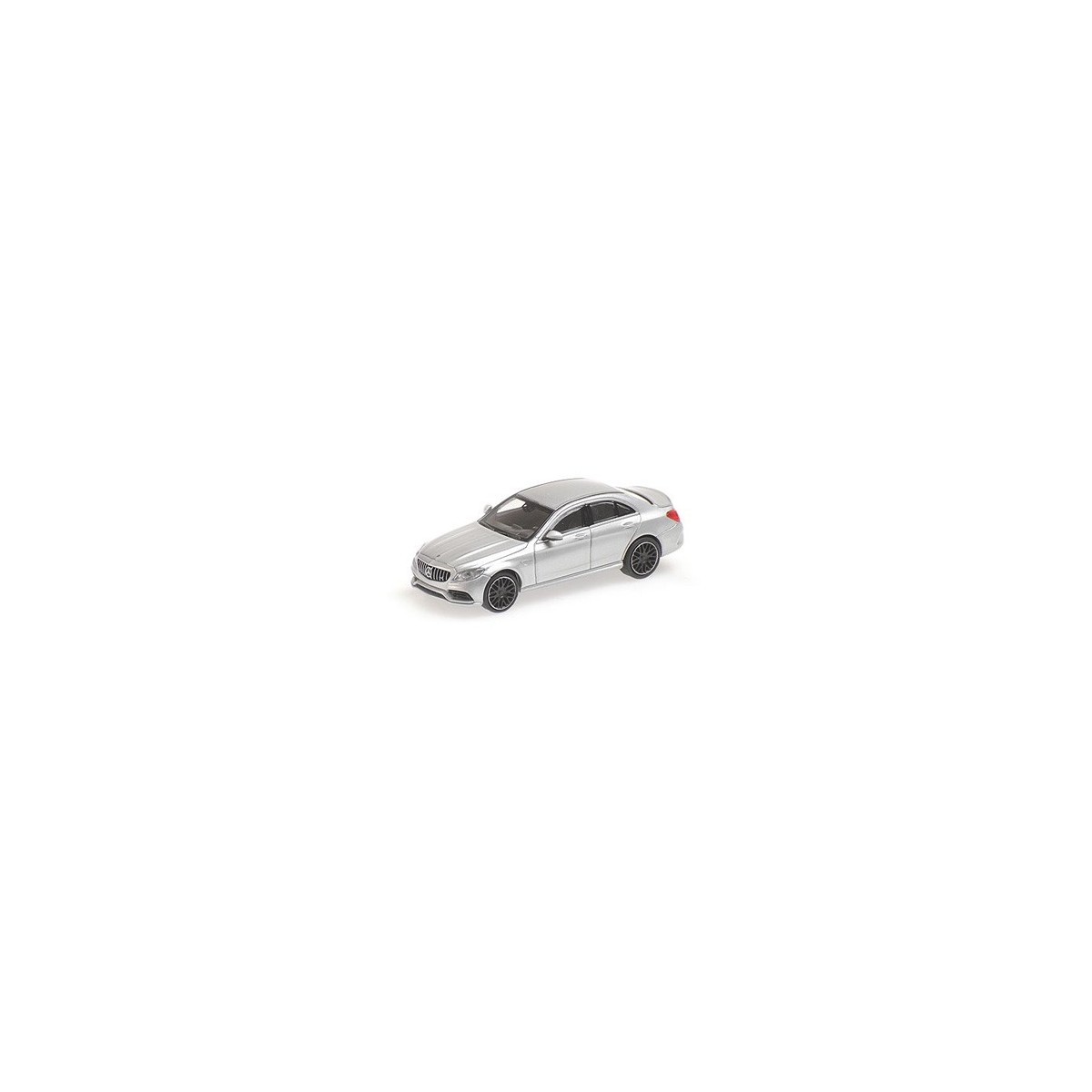 Minichamps 870038101 Voiture Mercedes AMG C63 2017, grise Busch véhicule Busch_870038101 - 1