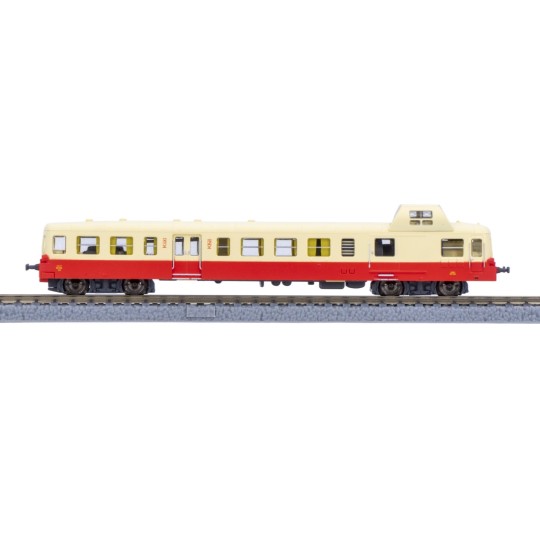 X3800 Picasso railcar, X3864 red/cream, digital - AZAR MODELS A02-0... AZAR_A02-01D-Azar L03-BE1A CC 6512 diesel locomotive, SNCF, Beton livery, Z scale