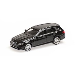 Minichamps 870038114 Voiture Mercedes AMG C63 T 2019, noire Busch véhicule Busch_870038114 - 1