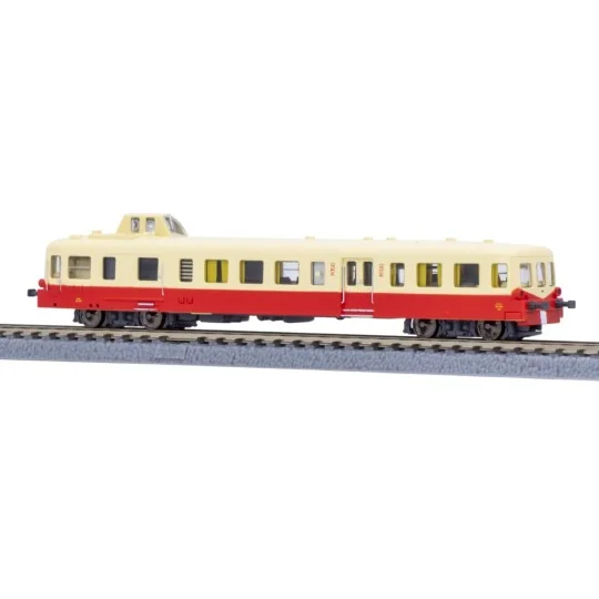 AZAR_A02-01A-Autorail X3800 Picasso, X3864 rouge/crème - AZAR MODELS A02-01A - échelle Z 1/220