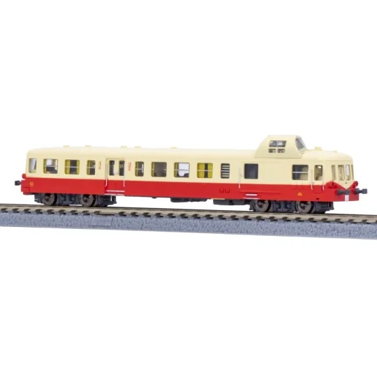 AZAR_A02-01A-Autorail X3800 Picasso, X3864 rouge/crème - AZAR MODELS A02-01A - échelle Z 1/220