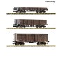 Coffret de 3 wagons de marchandises type TP, SNCF - Fleischmann 666... FLE_6660167-Coffret de 3 wagons de marchandises Fleischmann 6660167 SNCF N - FLE_6660167