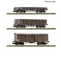 Coffret de 3 wagons de marchandises type TP, SNCF - Fleischmann 666... FLE_6660167-Coffret de 3 wagons de marchandises type TP, SNCF - Fleischmann 6660167 - N 1/160