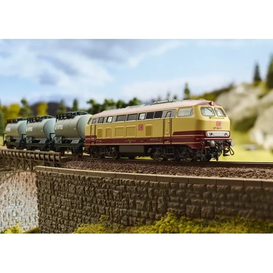 MiniTrix 11160 Freight Train Starter Set with Class 217 Electric, D... Trix_11160-MiniTrix 11160 Freight Train Starter Set with Class 217 Electric, DB AG, N Scale