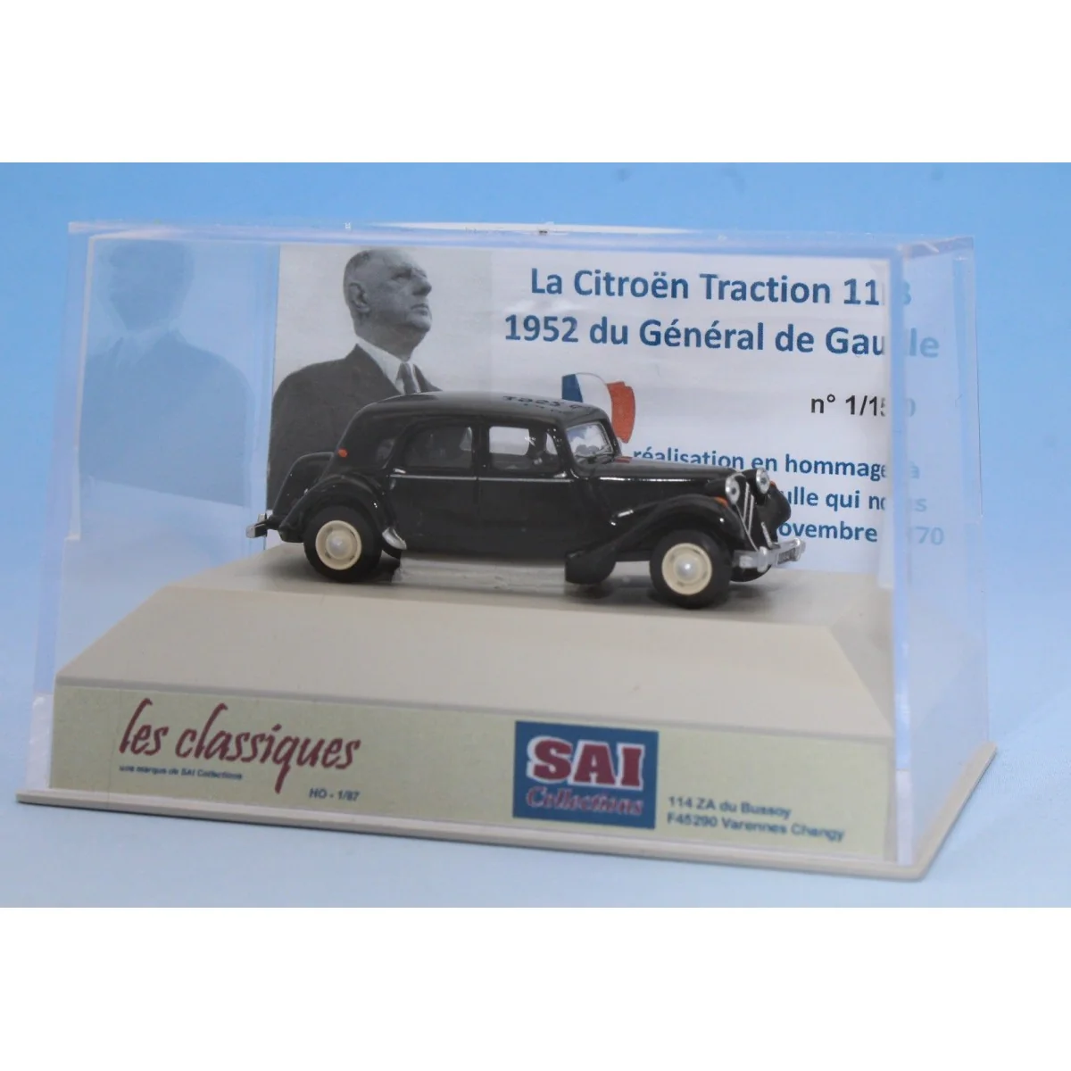 SAI 6117 Citroën Traction 11B 1952, noire du Général De Gaulle Sai Sai_6117 - 1 SAI 6117 Citroën Traction 11B 1952, noire du Général De Gaulle Sai Sai_6117 - 1