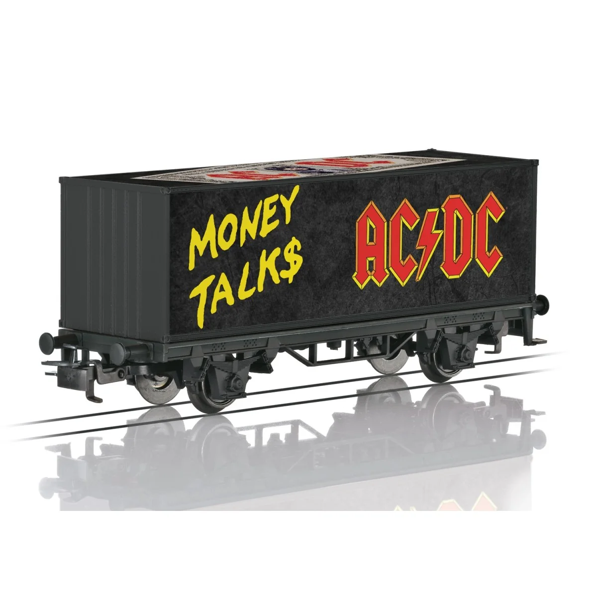 Wagon porte-conteneurs AC/DC "Moneytalk" - Marklin 44832 - HO 1/87 Wagon porte-conteneurs AC/DC "Moneytalk" - Marklin 44832 - HO 1/87