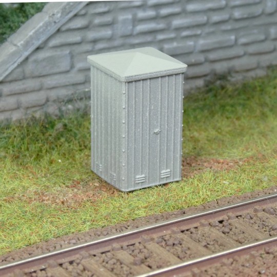 SNCF type 80 signal box, painted and ready to install - Raility 101... RAILITY_101-Symmetrical painted SNCF crocodile with blocks - Raility 108, HO - RAILITY_101