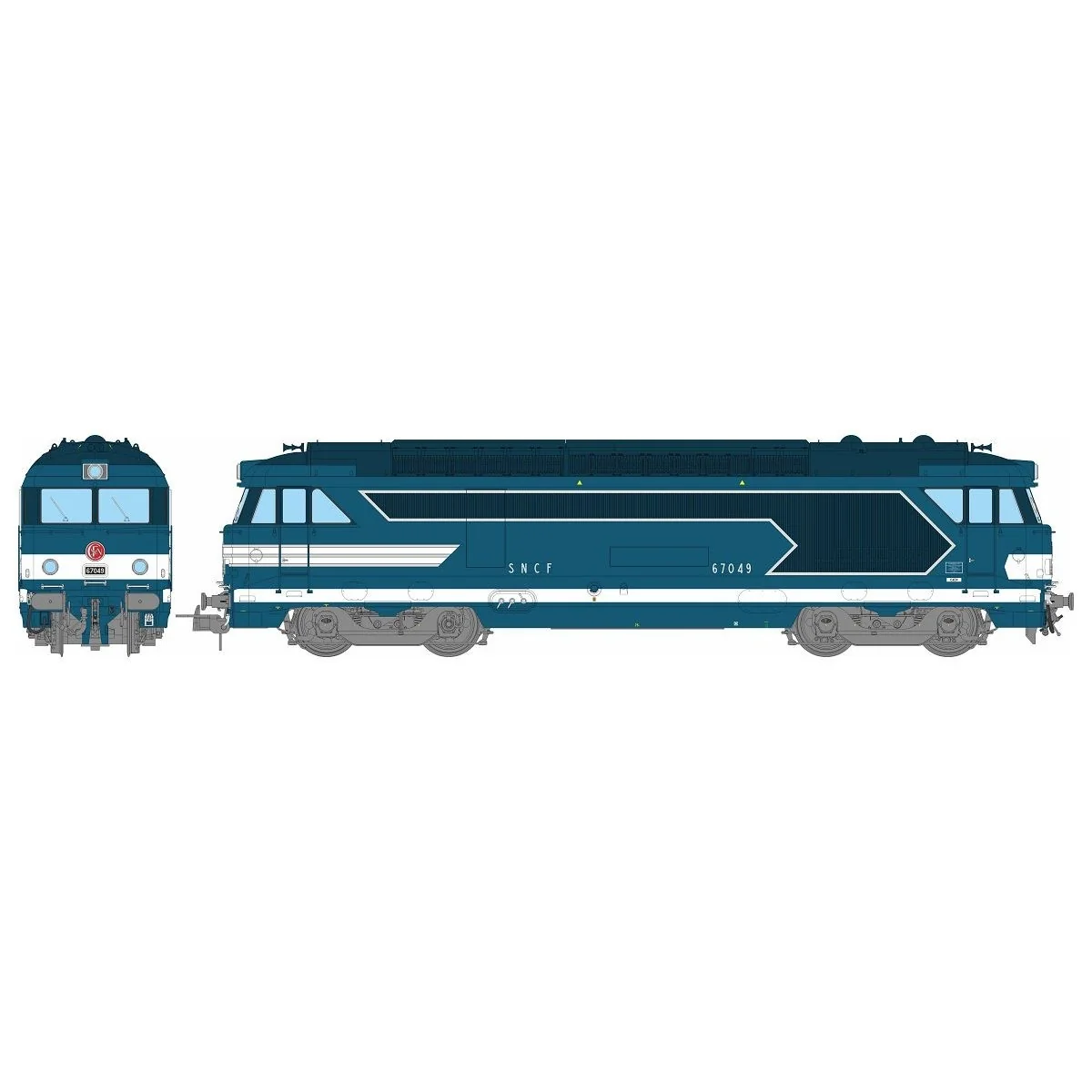 Locomotive diesel BB 67049, bleu origine, CAEN - REE Modèles MB244 ... Locomotive diesel BB 67049, bleu origine, CAEN - REE Modèles MB244 ...