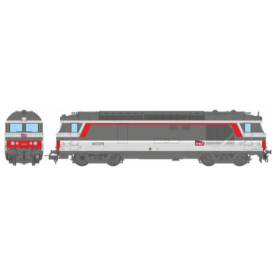 MB-247-Locomotive diesel BB 67379, MULTISERVICE, CHAMBERY, digitale sonore, fumée - REE Modèles MB247S - HO 1/87