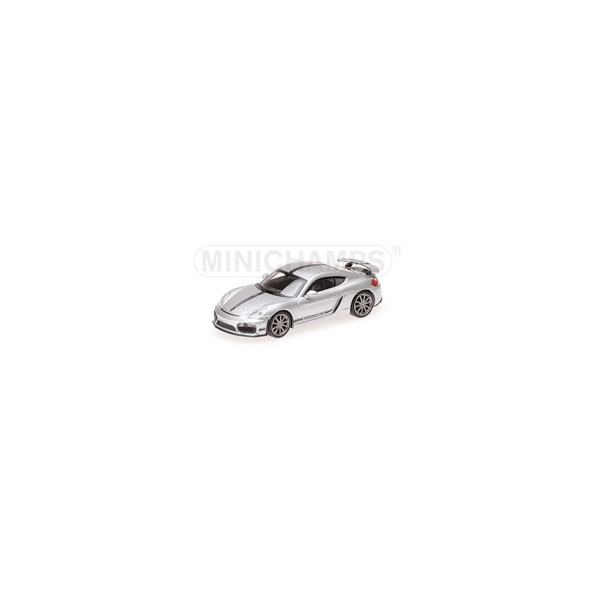 Minichamps 870066124 Voiture Porsche Cayman GT4 2016, grise Busch véhicule Busch_870066124 - 1