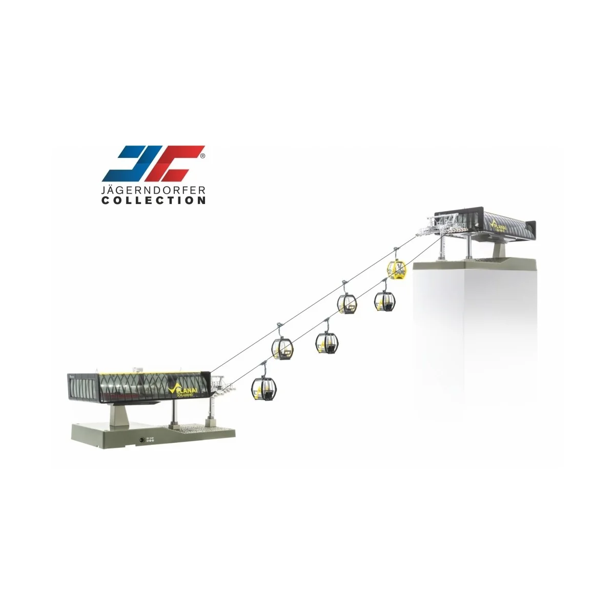 Jaegerndorfer 82499 Ski lift, 6 cabins, 2 stations (black and grey)...