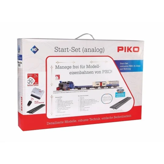 Piko_57142-Piko 57142 Analog Starter Set with Roncalli Circus Steam Locomotive and 3 Wagons