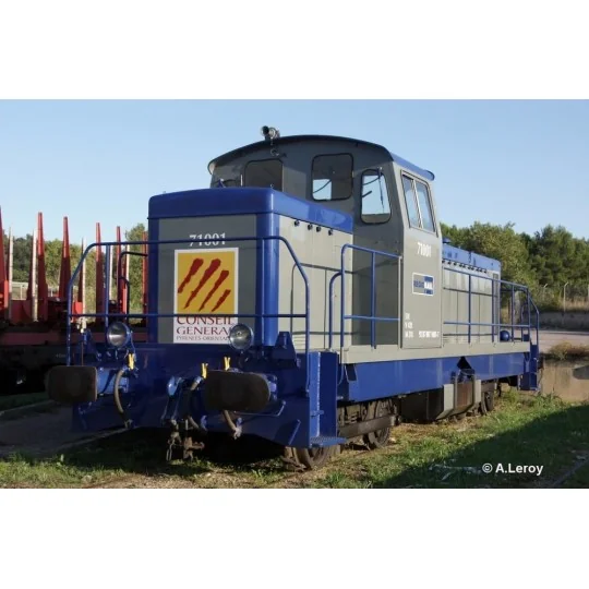 BB 71001 diesel locomotive, CCI Pyrénées-Orientales, digital sound ... MISTRAL_23-05-G002-BB 71001 diesel locomotive, CCI Pyrénées-Orientales, digital sound - Mistral Trains 23-05-G002 - HO