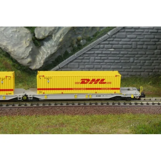 Articulated double-pocket wagon T2000, AAE - Fleischmann 6660069 - ... Fle_6660069-Articulated double-pocket wagon T2000, AAE - Fleischmann 6660069 - N 1/160