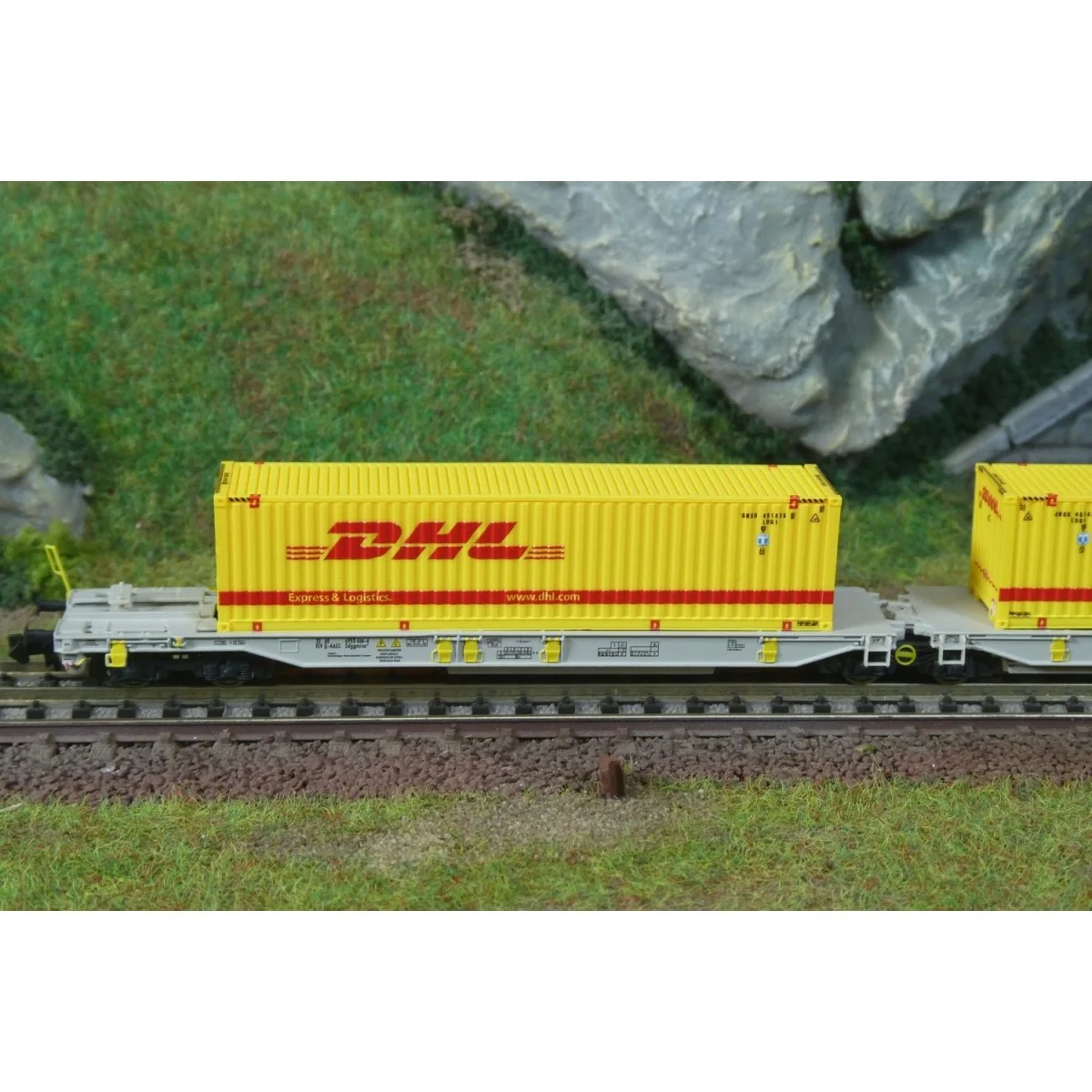 Articulated double-pocket wagon T2000, AAE - Fleischmann 6660069 - ... Articulated double-pocket wagon T2000, AAE - Fleischmann 6660069 - ...