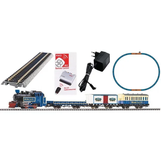 Piko_57142-Piko 57142 Analog Starter Set with Roncalli Circus Steam Locomotive and 3 Wagons