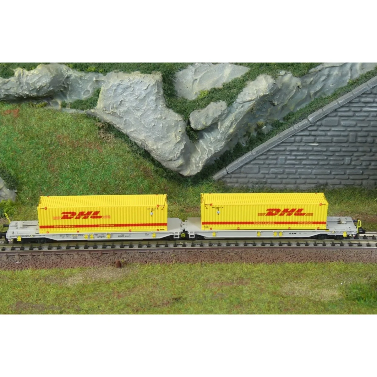Articulated double-pocket wagon T2000, AAE - Fleischmann 6660069 - ... Articulated double-pocket wagon T2000, AAE - Fleischmann 6660069 - ...