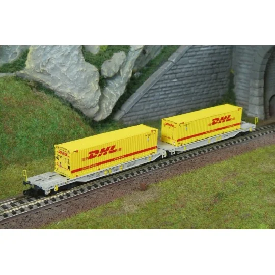 Wagon articulé à double poche T2000, AAE - Fleischmann 6660069 - N ... Fle_6660069-Wagon articulé à double poche T2000, AAE - Fleischmann 6660069 - N 1/160