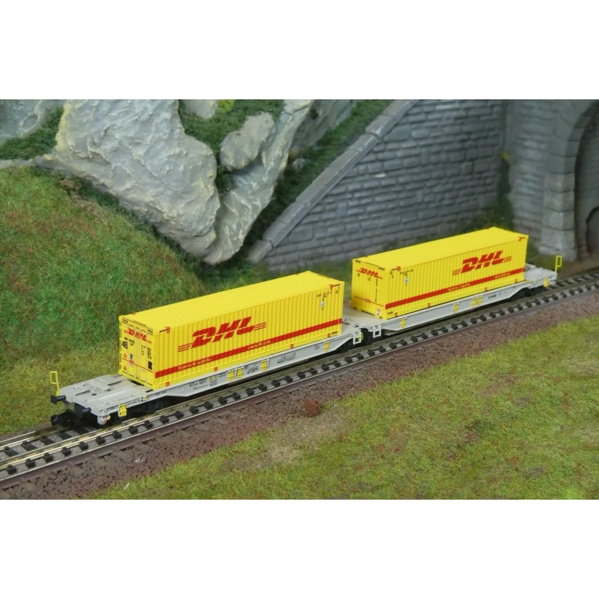 Articulated double-pocket wagon T2000, AAE - Fleischmann 6660069 - ... Articulated double-pocket wagon T2000, AAE - Fleischmann 6660069 - ...