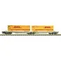 Articulated double-pocket wagon T2000, AAE - Fleischmann 6660069 - ... Fle_6660069-Articulated double-pocket wagon T2000, AAE - Fleischmann 6660069 - N 1/160