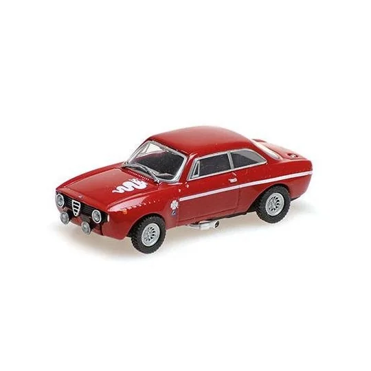 Busch_870124020-Voiture miniature Alfa Romeo GTA 1300 Junior 1972 rouge - Minichamps 870124020 - HO 1/87