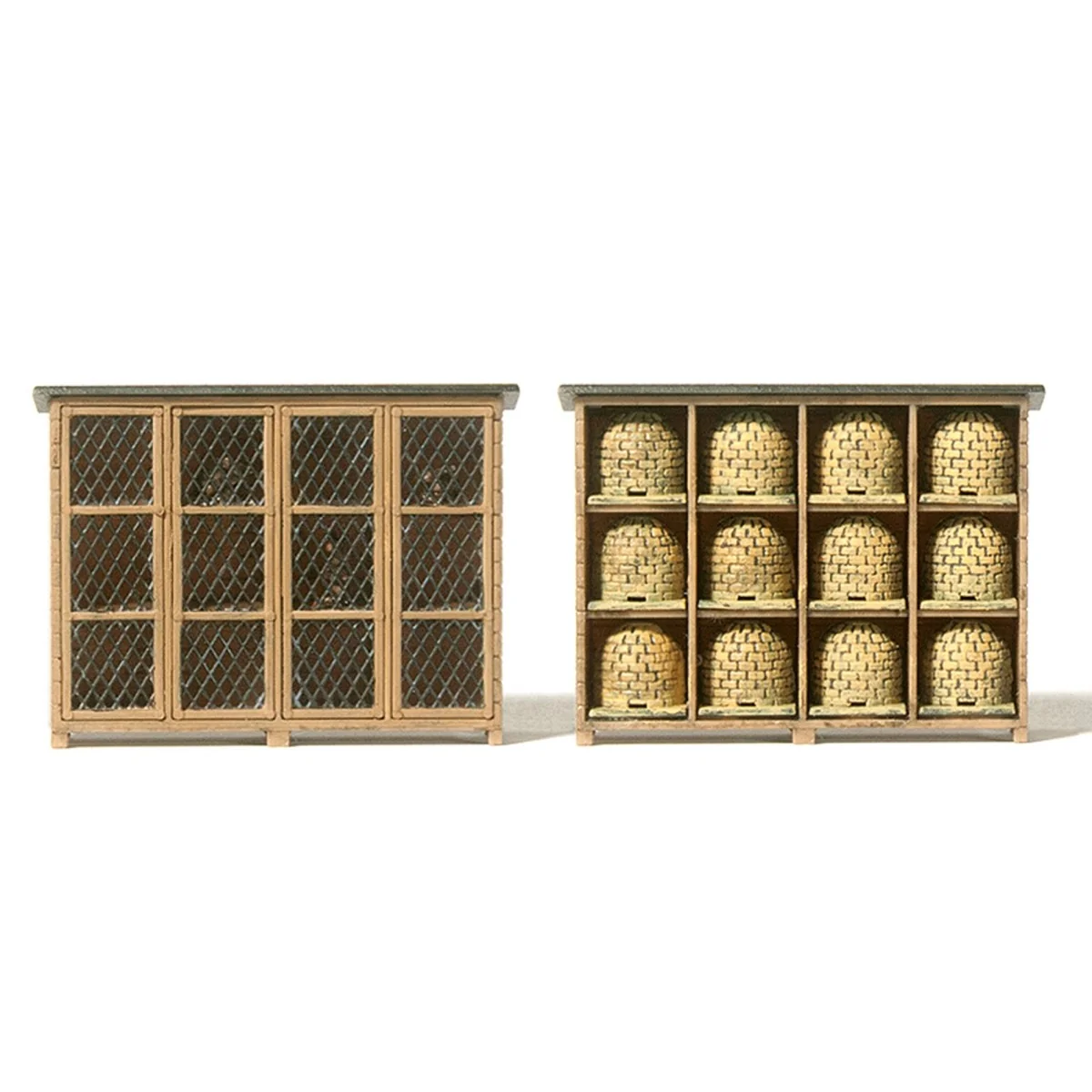 Preiser 17606 Rabbit cages and beehive shelter - Preiser_17606