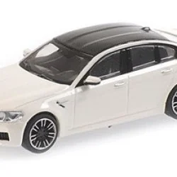 Minichamps 870028000 Voiture BMW M5 2018, blanc Busch véhicule Busch_870028000 - 1
