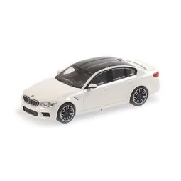 Minichamps 870028000 BMW M5 2018 Car, White - Busch_870028000