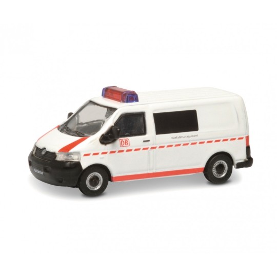 Schuco_452655500-Schuco 452655500 Set de 2 véhicules Volkswagen DB Notfall et 5 personnages