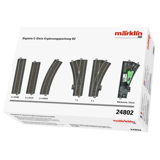 Marklin_24802-Marklin 24802 D2 Digital Extension Track Set, C Track