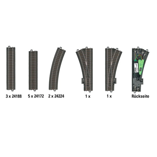 Marklin_24802-Marklin 24802 D2 Digital Extension Track Set, C Track