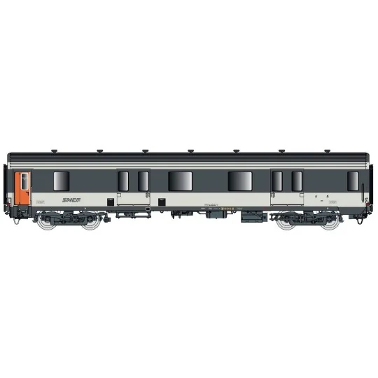 Lsm_31236-Fourgon MC 76 Dd2s, livrée corail, logo Nouille SNCF - LS Models 31236 - HO