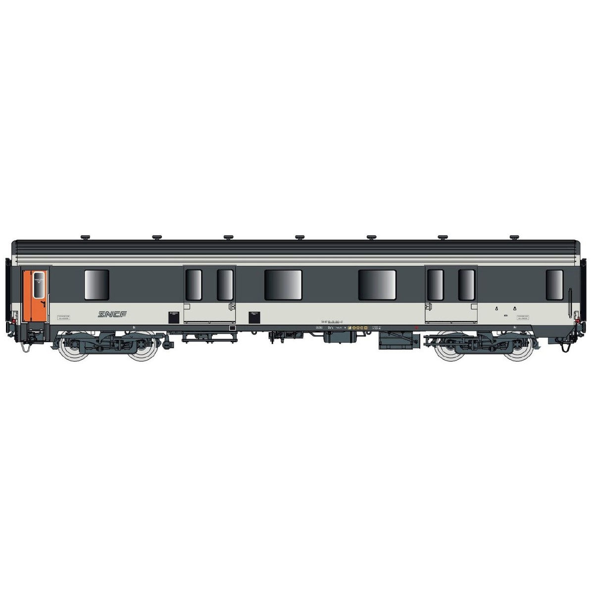 MC 76 Dd2s van, Corail livery, SNCF Nouille logo - LS Models 31236 ...