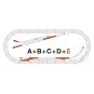 Roco 42023 Additional Track Set E with Ballast, H0 Roco_42023-Roco 42023 Additional Track Set E with Ballast, H0