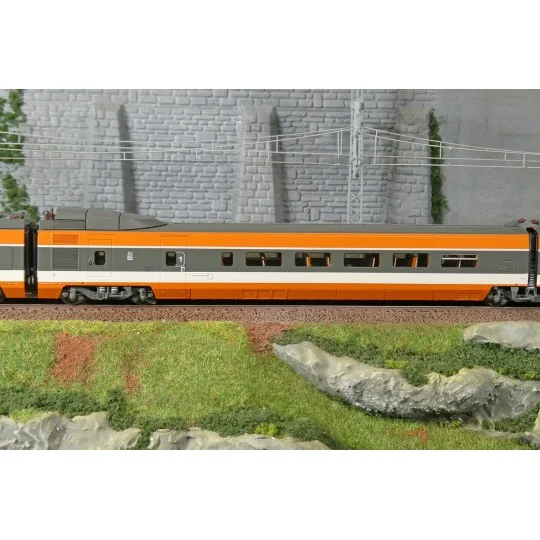 TGV-005.S-Ree Modeles TGV005S Set de 5 éléments TGV PSE Rame Origine N°5, SNCF, digital sonore, panto motorisés
