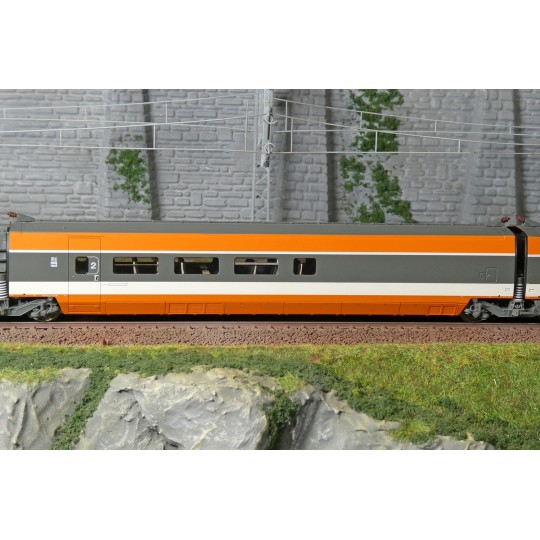 Ree Modeles TGV005S Set de 5 éléments TGV PSE Rame Origine N°5, SNC... TGV-005.S-Ree Modeles TGV005S Set de 5 éléments TGV PSE Rame Origine N°5, SNCF, digital sonore, panto motorisés - TGV-005.S