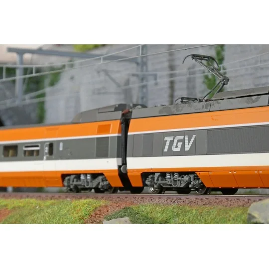 TGV-005.S-Ree Modeles TGV005S Set de 5 éléments TGV PSE Rame Origine N°5, SNCF, digital sonore, panto motorisés