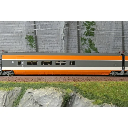 Ree Modeles TGV005 Set of 5 TGV PSE Original Trainset No. 5, SNCF TGV-005-Ree Modeles TGV005 Set of 5 TGV PSE Original Trainset No. 5, SNCF