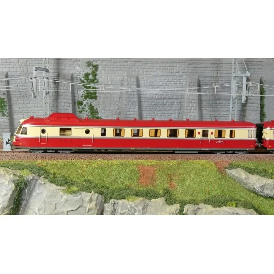 Jouef HJ2461S Autorail diesel RGP 1 avec remorque, SNCF, TEE rouge/... HJ2461S-Jouef HJ2461S Autorail diesel RGP 1 avec remorque, SNCF, TEE rouge/beige, digitale sonore