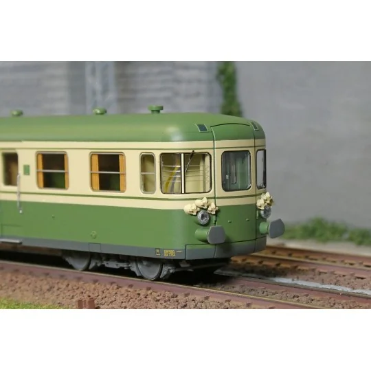 Jouef HJ2462 Autorail diesel RGP 1 avec remorque, SNCF, originale v... HJ2462-Jouef HJ2462 Autorail diesel RGP 1 avec remorque, SNCF, originale vert/beige
