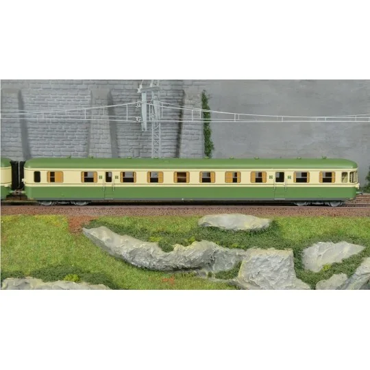 Jouef HJ2462S Autorail diesel RGP 1 avec remorque, SNCF, originale ... HJ2462S-Jouef HJ2462S Autorail diesel RGP 1 avec remorque, SNCF, originale vert/beige, digitale sonore