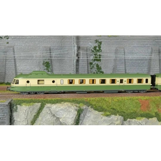 Jouef HJ2462S Autorail diesel RGP 1 avec remorque, SNCF, originale ... HJ2462S-Jouef HJ2462S Autorail diesel RGP 1 avec remorque, SNCF, originale vert/beige, digitale sonore