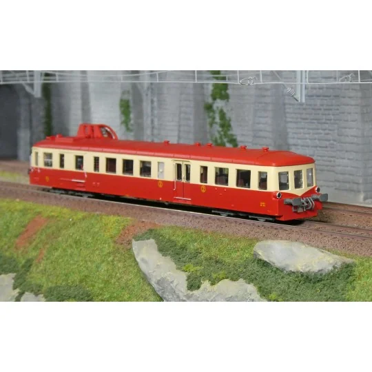 HJ2623-Autorail diesel X 3845 Picasso livrée rouge/crème avec toit rouge - Jouef HJ2623 - HO 1/87