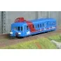 Autorail diesel CFTA "Le Furet de Morvan" X 3876 Picasso livrée ble... HJ2624-Autorail diesel CFTA "Le Furet de Morvan" X 3876 Picasso livrée bleue/rouge - Jouef HJ2624 - HO 1/87