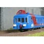 Autorail diesel CFTA "Le Furet de Morvan" X 3876 Picasso livrée ble... HJ2624-Autorail diesel CFTA "Le Furet de Morvan" X 3876 Picasso livrée bleue/rouge - Jouef HJ2624 - HO 1/87