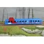 Autorail diesel CFTA "Le Furet de Morvan" X 3876 Picasso livrée ble... HJ2624-Autorail diesel CFTA "Le Furet de Morvan" X 3876 Picasso livrée bleue/rouge - Jouef HJ2624 - HO 1/87
