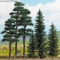 Busch_6393-Busch 6393 Forêt de pins et épicéas x5 (25 à 170 mm de haut)
