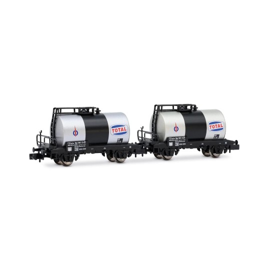 HN6746-Arnold HN6702 Set de 2 wagons citernes à essieux, SNCF, BYRRH / Préfontaines, N - 1/160