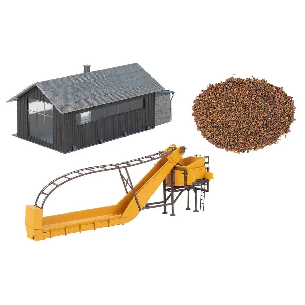 Hangar de stockage avec tapis roulant - FALLER 191841 - HO 1/87
