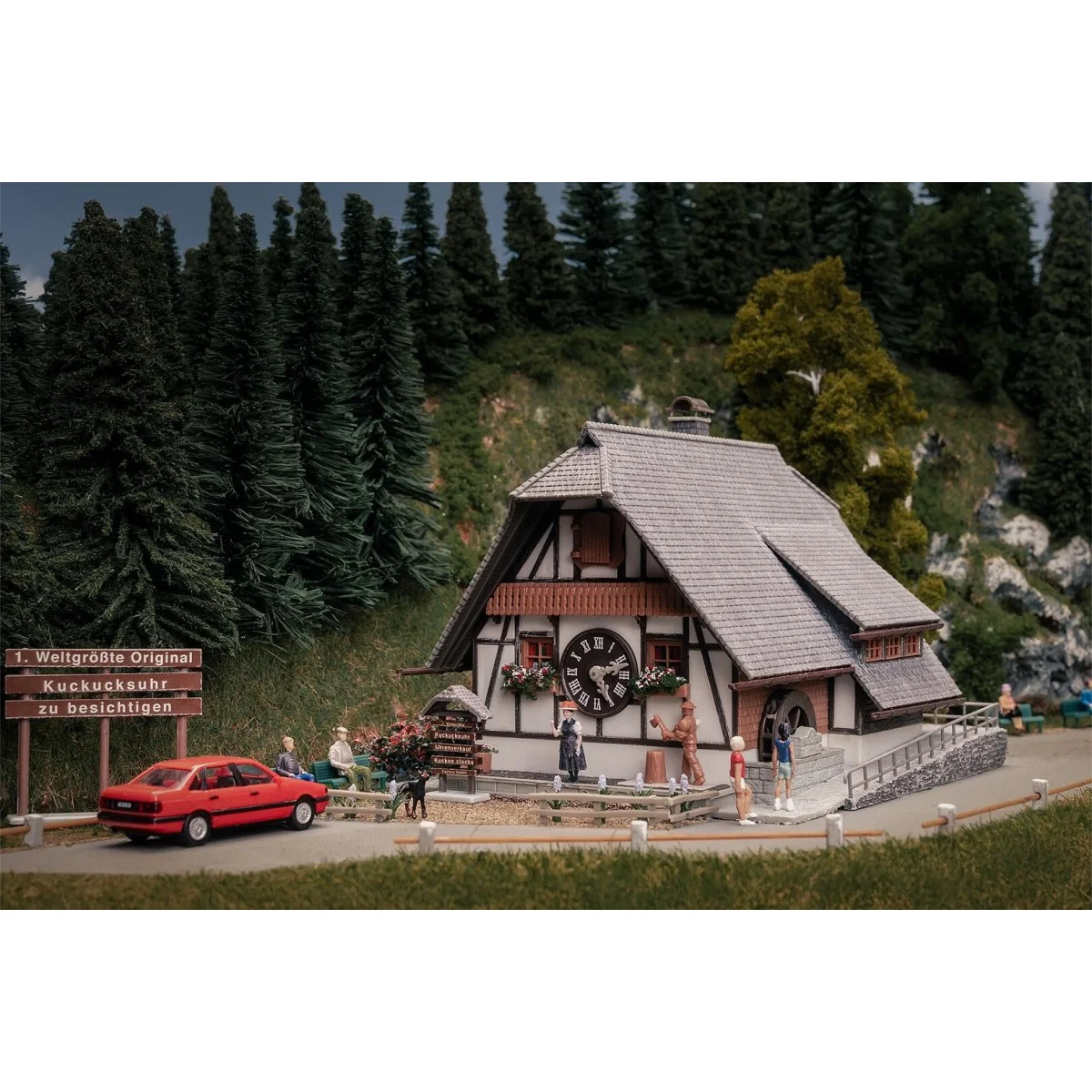 Large cuckoo clock model with figure - Faller 130011 - H0 Large cuckoo clock model with figure - Faller 130011 - H0